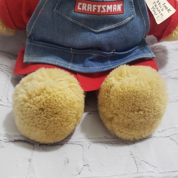 Sears Craftsman Paddington Bear Plush 12" Stuffed Animal Teddy Bear Vintage - Picture 4 of 8